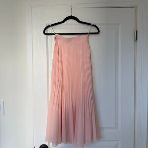 Wilfred Twirl Satin Pleated Skirt